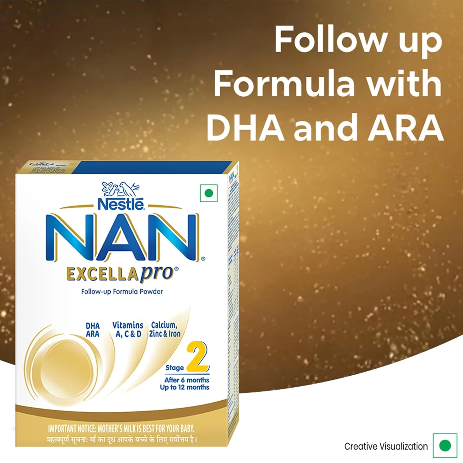Nestle Nan Excellapro Stage 2 Follow-Up Formula Milk Powder, 400 g-3.webp